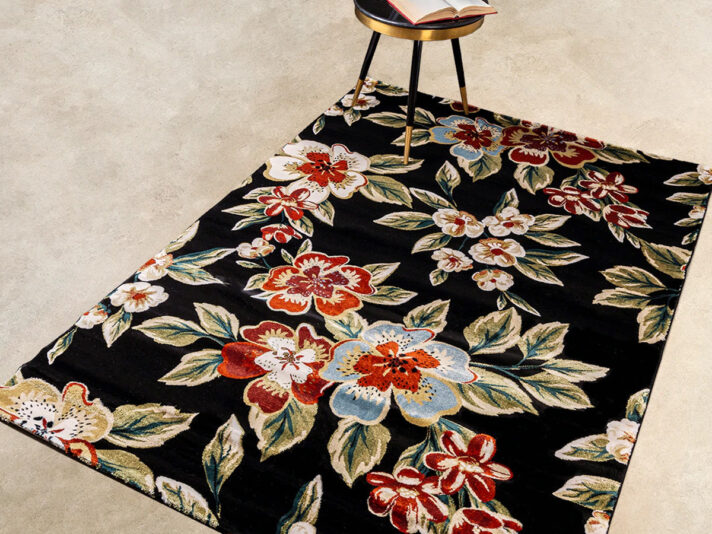 Avion Contemporary Floral Bail Floor Rug(5X7.5 Feet)