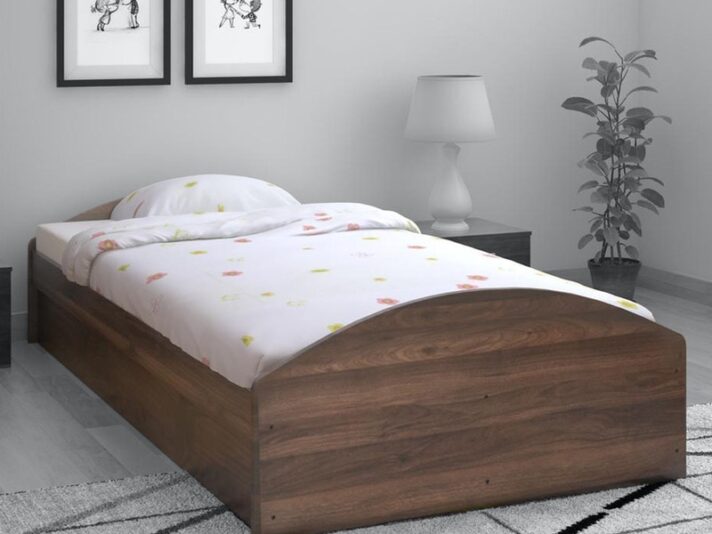 Addison Single Bed with Storage in Classic Walnut Finish