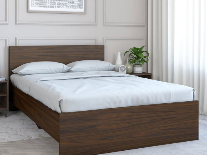 Arthur Queen Size Bed in Walnut Finish