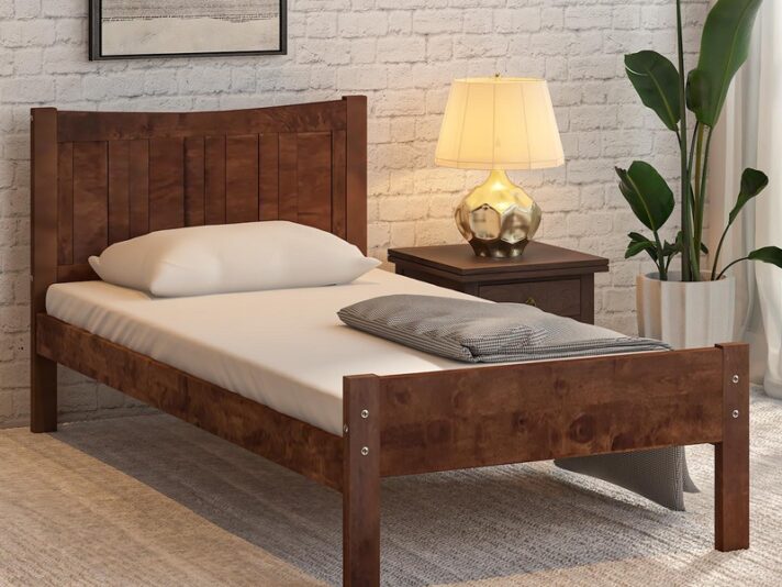 Rai Single Bed In Wenge Finish