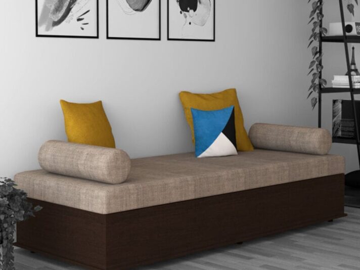 Unique Single Bed with Storage in Wenge Finish